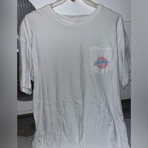 White Old Row Comfort Colors pocket tee Size L